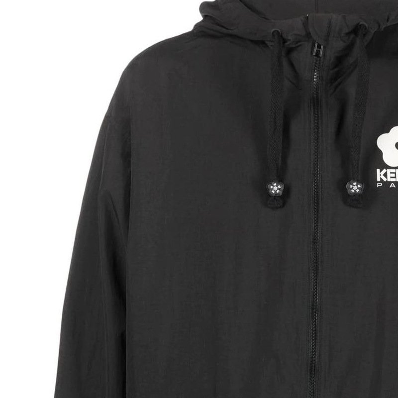 KENZO SS23  Black Hoodie Jacket with Logo Print. FD55BL1579NF-99J 圖 7