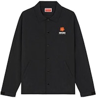 KENZO SS23 Black Jacket with Boke Flower Print and Letter Design. FD55BL0619NT-99 KENZO SS23 Black Jacket with Boke Flower Print and Letter Design. FD55BL0619NT-99