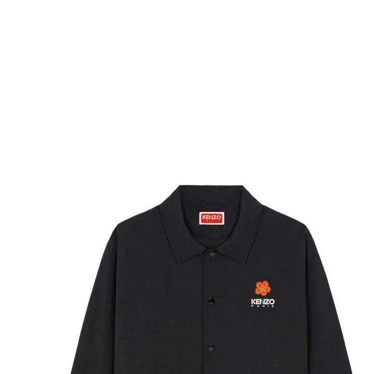 Purchase KENZO SS23  Black Jacket with Boke Flower Print and Letter Design. FD55BL0619NT-99