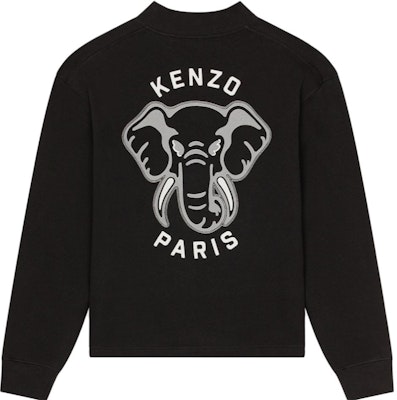 KENZO SS23 Sweater Hitam Rajut dengan Rekaan Gajah. FD65SW0484ME-99J Order KENZO SS23 Sweater Hitam Rajut dengan Rekaan Gajah. FD65SW0484ME-99J