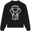Order KENZO SS23 Sweater Hitam Rajut dengan Rekaan Gajah. FD65SW0484ME-99J