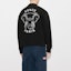 Purchase KENZO SS23 Sweater Hitam Rajut dengan Rekaan Gajah. FD65SW0484ME-99J