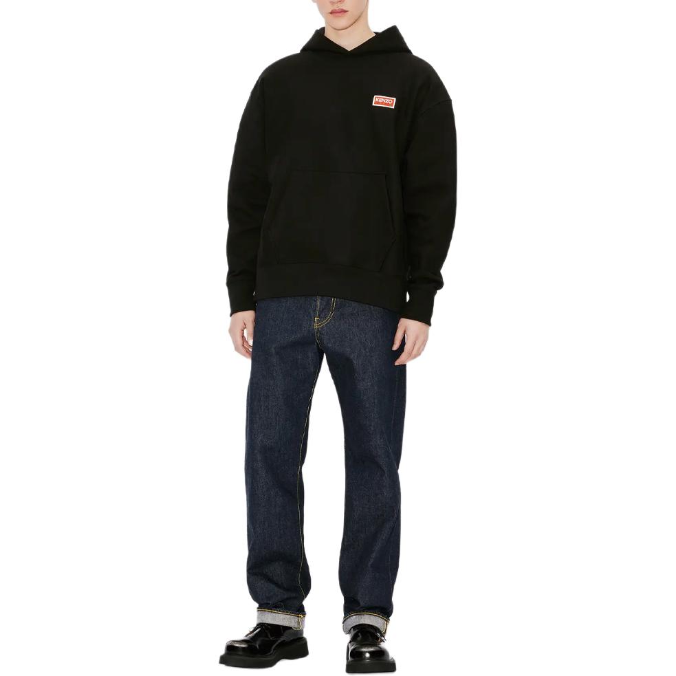 KENZO SS23  Black Letter Print Oversized Hoodie Long Sleeve Sweatshirt. FD65SW0704ME99J 圖 4