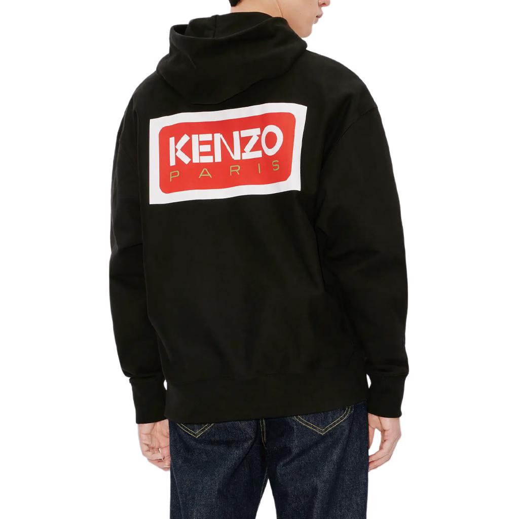 KENZO SS23  Black Letter Print Oversized Hoodie Long Sleeve Sweatshirt. FD65SW0704ME99J 圖 5