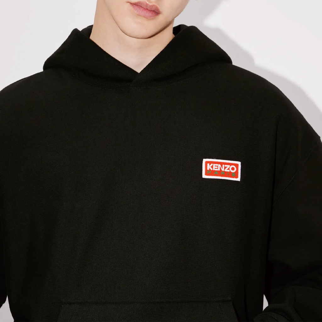 KENZO SS23  Black Letter Print Oversized Hoodie Long Sleeve Sweatshirt. FD65SW0704ME99J 圖 7