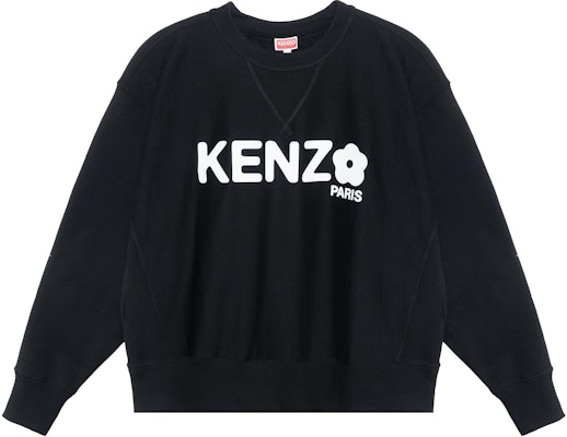 KENZO SS23 Sweatshirt Hitam Logo Crewneck Lengan Panjang. FD55SW4844MF-99 Order KENZO SS23 Sweatshirt Hitam Logo Crewneck Lengan Panjang. FD55SW4844MF-99