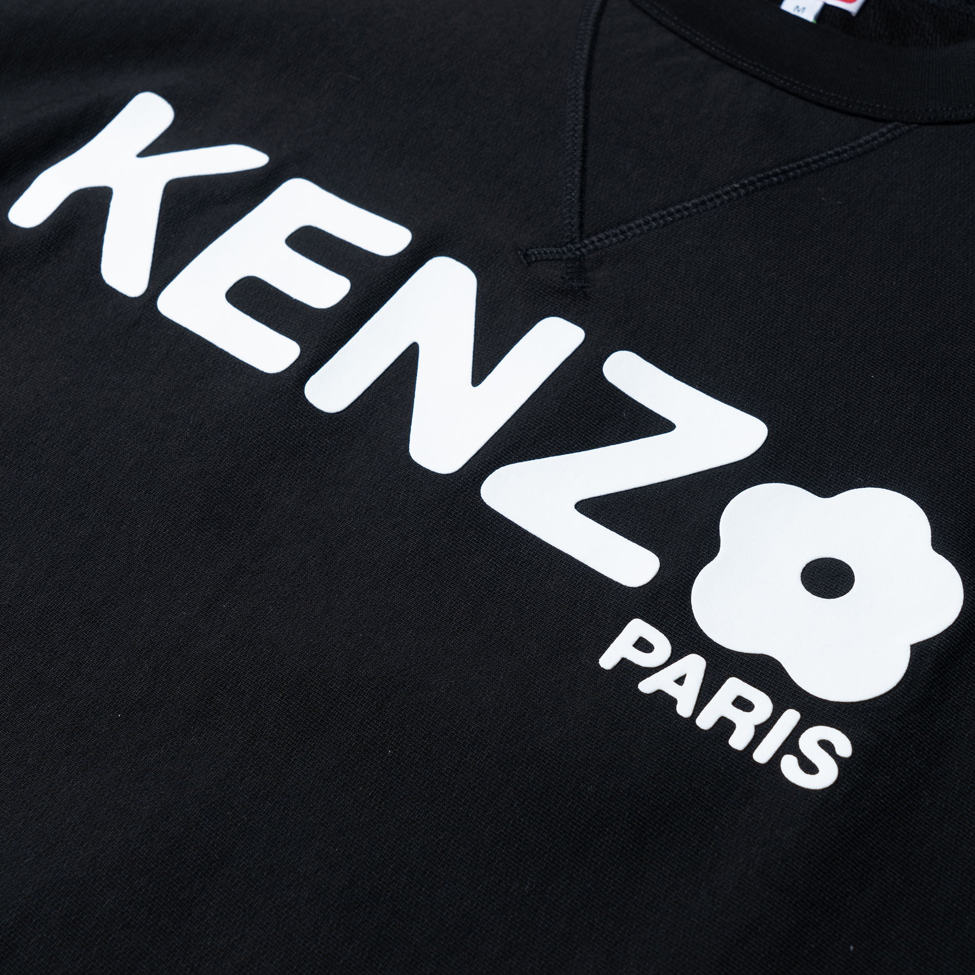 Details for KENZO SS23 Sweatshirt Hitam Logo Crewneck Lengan Panjang. FD55SW4844MF-99
