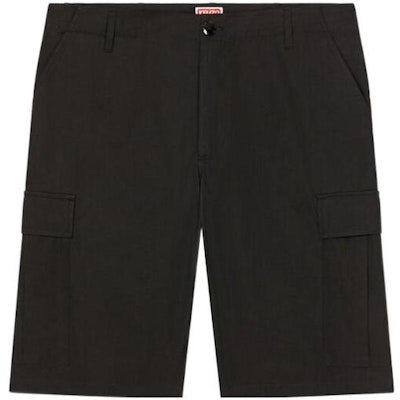 KENZO SS23 Black Solid Straight Cargo Shorts FD55SH2359RO-99 Buy KENZO SS23 Black Solid Straight Cargo Shorts FD55SH2359RO-99