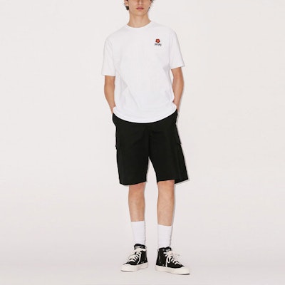 KENZO SS23 Black Solid Straight Cargo Shorts FD55SH2359RO-99 Shop KENZO SS23 Black Solid Straight Cargo Shorts FD55SH2359RO-99