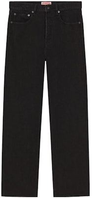 KENZO SS23 Black Straight-Leg Mid-Rise Casual Jeans. FD55DP1016C1-BM Order KENZO SS23 Black Straight-Leg Mid-Rise Casual Jeans. FD55DP1016C1-BM