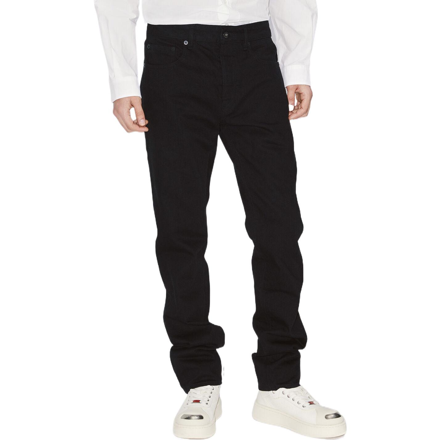 Purchase KENZO SS23  Black Straight-Leg Mid-Rise Casual Jeans. FD55DP1016C1-BM