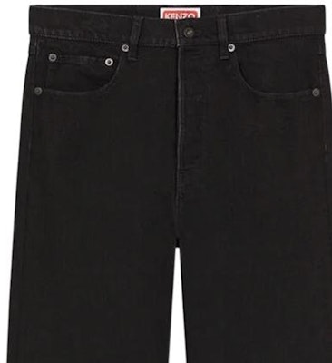 KENZO SS23 Black Straight-Leg Mid-Rise Casual Jeans. FD55DP1016C1-BM Sizing KENZO SS23 Black Straight-Leg Mid-Rise Casual Jeans. FD55DP1016C1-BM