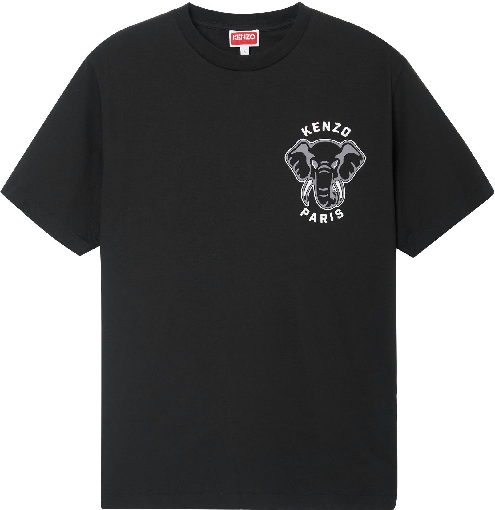 kenzo-ss-23-black-t-shirt-with-solid-color-elephant-graphic-fd-65-ts-0024-so-99-j