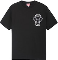 KENZO SS23 黑色T恤 大象圖案簡約設計 FD65TS0024SO-99J Order KENZO SS23 黑色T恤 大象圖案簡約設計 FD65TS0024SO-99J
