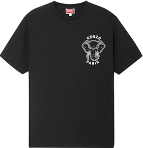 KENZO SS23 Kaos Hitam dengan Grafis Gajah Solid. FD65TS0024SO-99J Order KENZO SS23 Kaos Hitam dengan Grafis Gajah Solid. FD65TS0024SO-99J