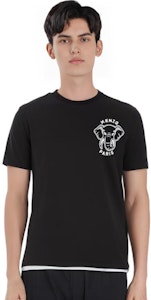 KENZO SS23 Kaos Hitam dengan Grafis Gajah Solid. FD65TS0024SO-99J Sizing KENZO SS23 Kaos Hitam dengan Grafis Gajah Solid. FD65TS0024SO-99J