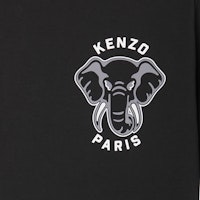 KENZO SS23 黑色T恤 大象圖案簡約設計 FD65TS0024SO-99J 2