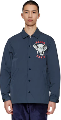 KENZO 春夏23 蓝色大象印花纽扣夹克 FD55BL0619NC-77 3