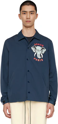 KENZO 春夏23 蓝色大象印花纽扣夹克 FD55BL0619NC-77 1