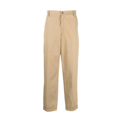 KENZO SS23 Brown Solid Straight-Leg Casual Pants FD65PA2059CA-13