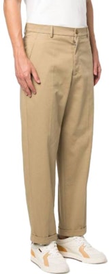 KENZO SS23 Brown Solid Straight-Leg Casual Pants FD65PA2059CA-13 Details for KENZO SS23 Brown Solid Straight-Leg Casual Pants FD65PA2059CA-13