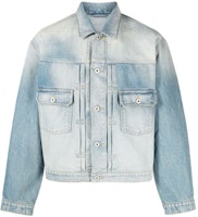 KENZO SS23 Faded Effect Denim Jacket Blue Long Sleeve. FD55DV3036A4-DY KENZO SS23 Faded Effect Denim Jacket Blue Long Sleeve. FD55DV3036A4-DY