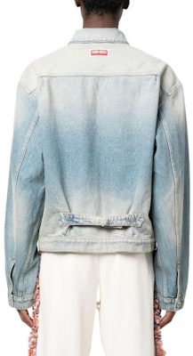 KENZO SS23 漸層效果藍色牛仔外套 長袖 FD55DV3036A4-DY Shop KENZO SS23 漸層效果藍色牛仔外套 長袖 FD55DV3036A4-DY