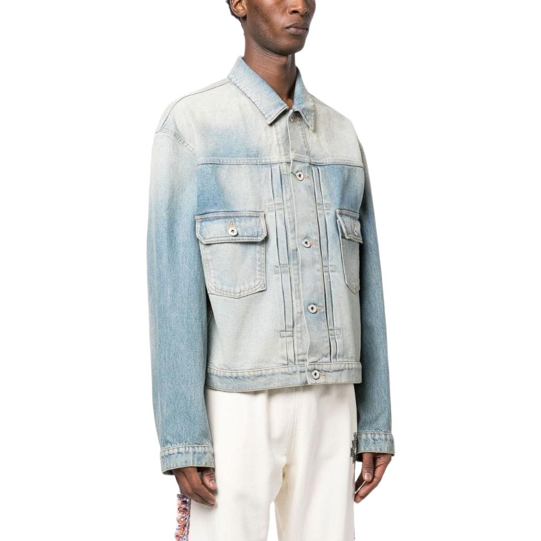 Purchase KENZO SS23 漸層效果藍色牛仔外套 長袖 FD55DV3036A4-DY