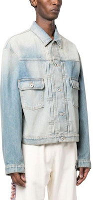 KENZO SS23 漸層效果藍色牛仔外套 長袖 FD55DV3036A4-DY Purchase KENZO SS23 漸層效果藍色牛仔外套 長袖 FD55DV3036A4-DY