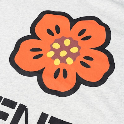 KENZO SS23 花卉标志印花圆领T恤 浅灰色 FD55TS4454SO-93 Cheap KENZO SS23 花卉标志印花圆领T恤 浅灰色 FD55TS4454SO-93