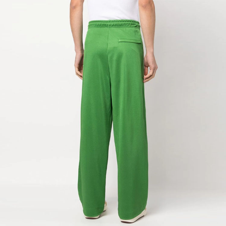 Shop 겐조 SS23 그린 로고 프린트 스트레이트 핏 캐주얼 스웨트팬츠. FD55PA7474IE-57