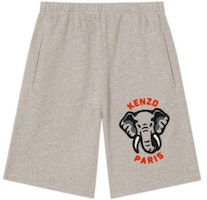 KENZO SS23 Grey Elephant Print Casual Shorts FD55PA7884MB-94 KENZO SS23 Grey Elephant Print Casual Shorts FD55PA7884MB-94