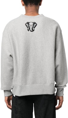 KENZO SS23 Grey Logo Print Crewneck Pullover Long Sleeve Sweatshirt FD55SW4944MB-94 Shop KENZO SS23 Grey Logo Print Crewneck Pullover Long Sleeve Sweatshirt FD55SW4944MB-94