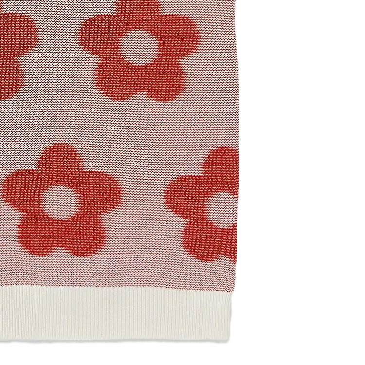 Sizing ケンゾー SS23 ピンク フローラル刺繍 Vネック ノースリーブ ニットベスト FD65PU4253CA-02