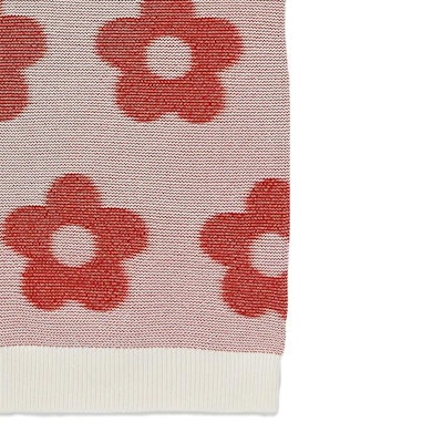 ケンゾー SS23 ピンク フローラル刺繍 Vネック ノースリーブ ニットベスト FD65PU4253CA-02 Sizing ケンゾー SS23 ピンク フローラル刺繍 Vネック ノースリーブ ニットベスト FD65PU4253CA-02