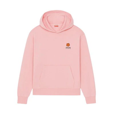 KENZO SS23 Pink Sweatshirt with Solid Floral Logo Print. FD55SW4414MF-30