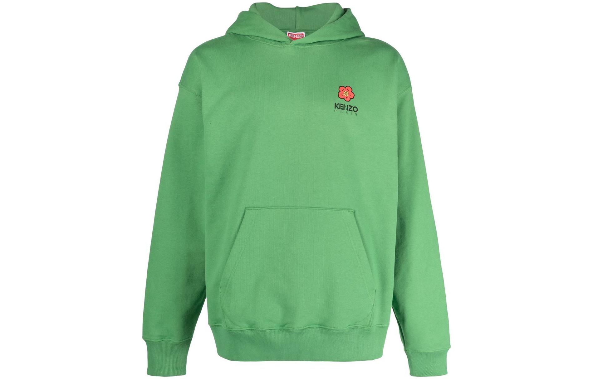 KENZO SS23  Solid Color Green Oversized Hoodie. FD55SW4444ME-57 圖 2