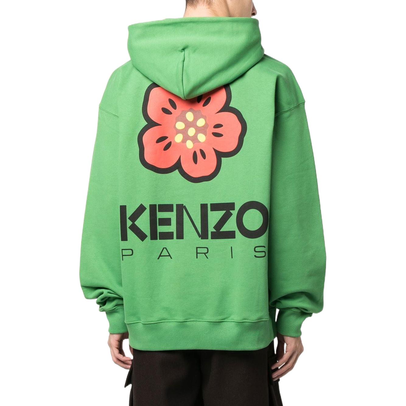 KENZO SS23  Solid Color Green Oversized Hoodie. FD55SW4444ME-57 圖 4