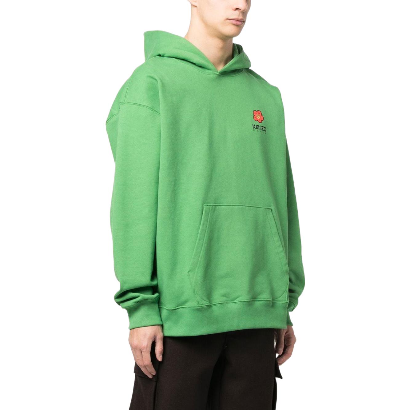KENZO SS23  Solid Color Green Oversized Hoodie. FD55SW4444ME-57 圖 5