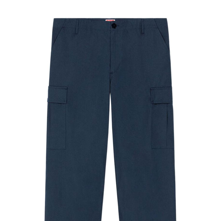 Details for KENZO SS23  Solid Zipper Cargo Pants Midnight Blue FD55PA2429DD-77