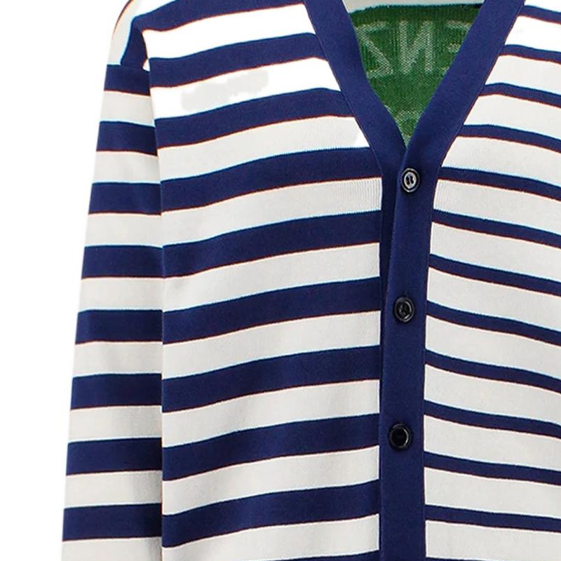 KENZO SS23  Striped V-Neck Long Sleeve Sweater Midnight Blue FD55CA3703CN-77 圖 7