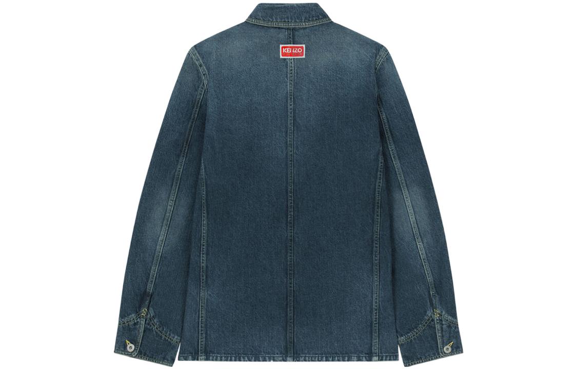 KENZO SS23  Washed Denim Jacket Overshirt Deep Blue FD55DV1026B2-DD 圖 3