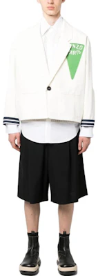 KENZO SS23 Chaqueta Blanca de Manga Larga con Logo y Cuello Polo. FD55VE2249RT-02 Lookbook KENZO SS23 Chaqueta Blanca de Manga Larga con Logo y Cuello Polo. FD55VE2249RT-02