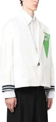 KENZO SS23 Chaqueta Blanca de Manga Larga con Logo y Cuello Polo. FD55VE2249RT-02 Purchase KENZO SS23 Chaqueta Blanca de Manga Larga con Logo y Cuello Polo. FD55VE2249RT-02