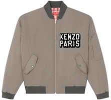 KENZO SS23 Alphabet Print Bomber Jacket Gray FD55BL1279OC-96 KENZO SS23 Alphabet Print Bomber Jacket Gray FD55BL1279OC-96