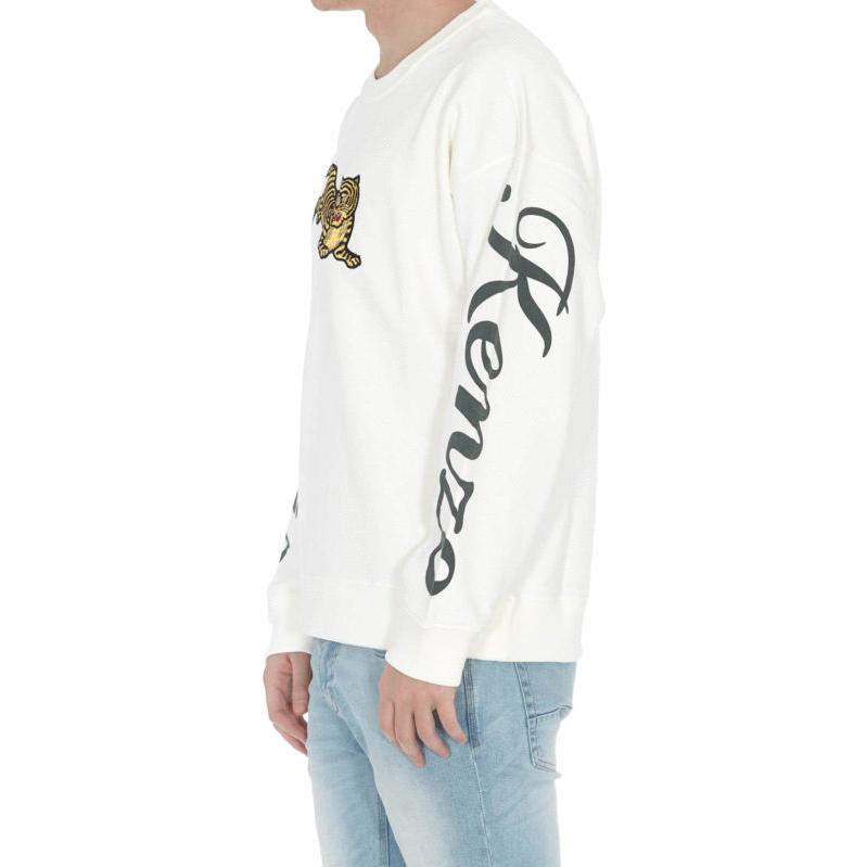 Kenzo SS23 Beige Tiger Logo Print Loose Fit Long Sleeve Sweatshirt F955SW0904ME-03 圖 5