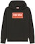 Order KENZO SS23 Black Logo Print Oversized Hoodie Unisex. FD52SW0394MF-99