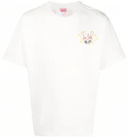 KENZO SS23 BOKE BOY Graphic Loose Fit White Short Sleeve T-Shirt Fashion. FD55TS4534SG-02 KENZO SS23 BOKE BOY Graphic Loose Fit White Short Sleeve T-Shirt Fashion. FD55TS4534SG-02