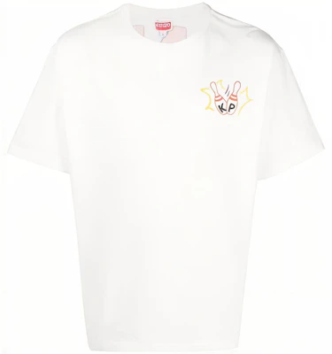 KENZO SS23 보케 보이 그래픽 화이트 루즈핏 반팔 티셔츠 패션. FD55TS4534SG-02 Buy KENZO SS23 보케 보이 그래픽 화이트 루즈핏 반팔 티셔츠 패션. FD55TS4534SG-02