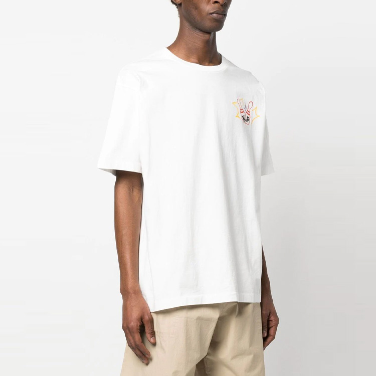 KENZO SS23 BOKE BOY Graphic Loose Fit White Short Sleeve T-Shirt  Fashion. FD55TS4534SG-02 圖 4